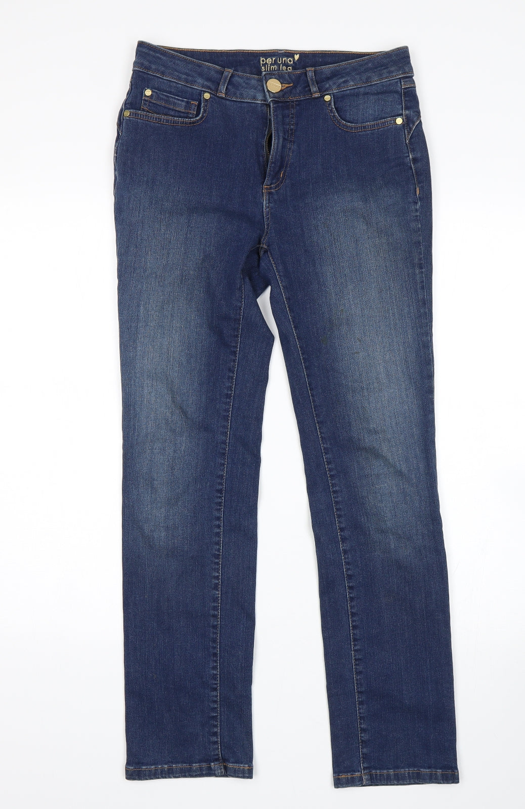 Per Una Womens Blue   Straight Jeans Size 8 L28 in