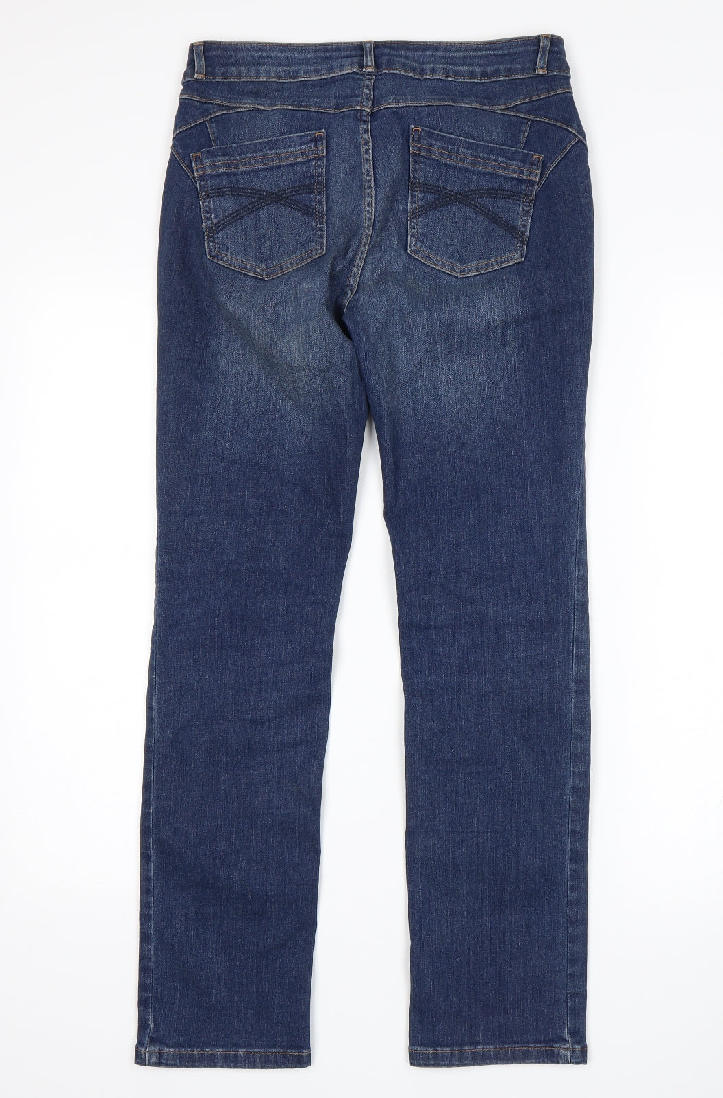 Per Una Womens Blue   Straight Jeans Size 8 L28 in