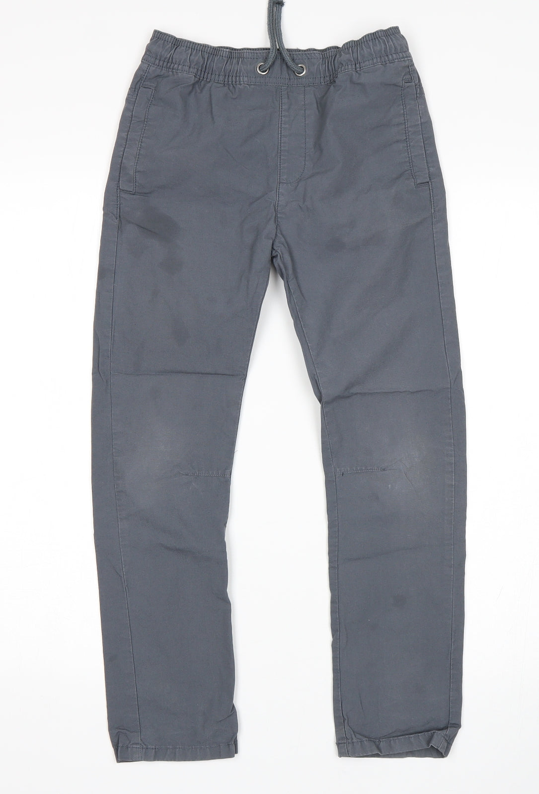 M&S Boys Grey   Chino Trousers Size 8-9 Years