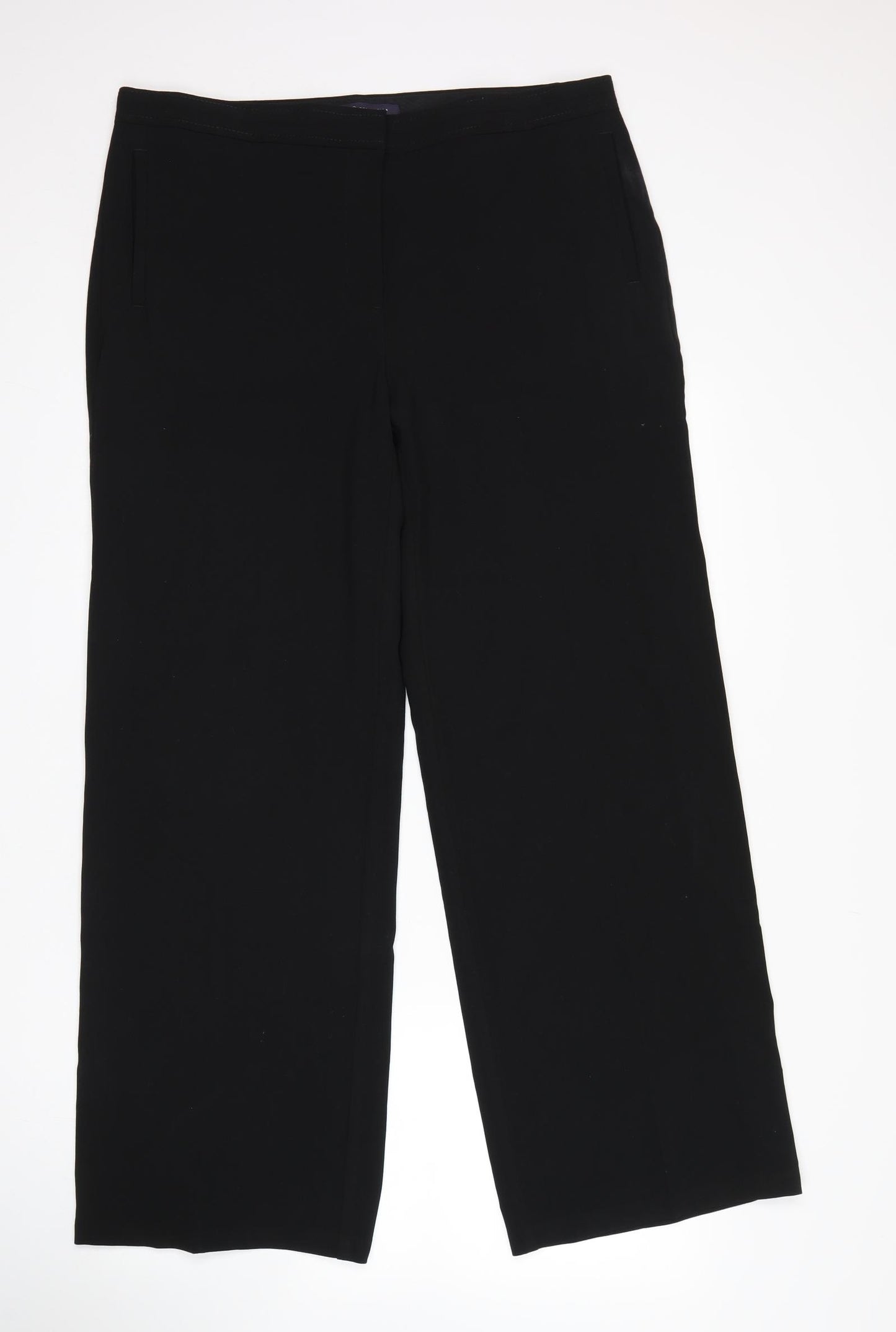 M&S Womens Black   Trousers  Size 16 L30 in