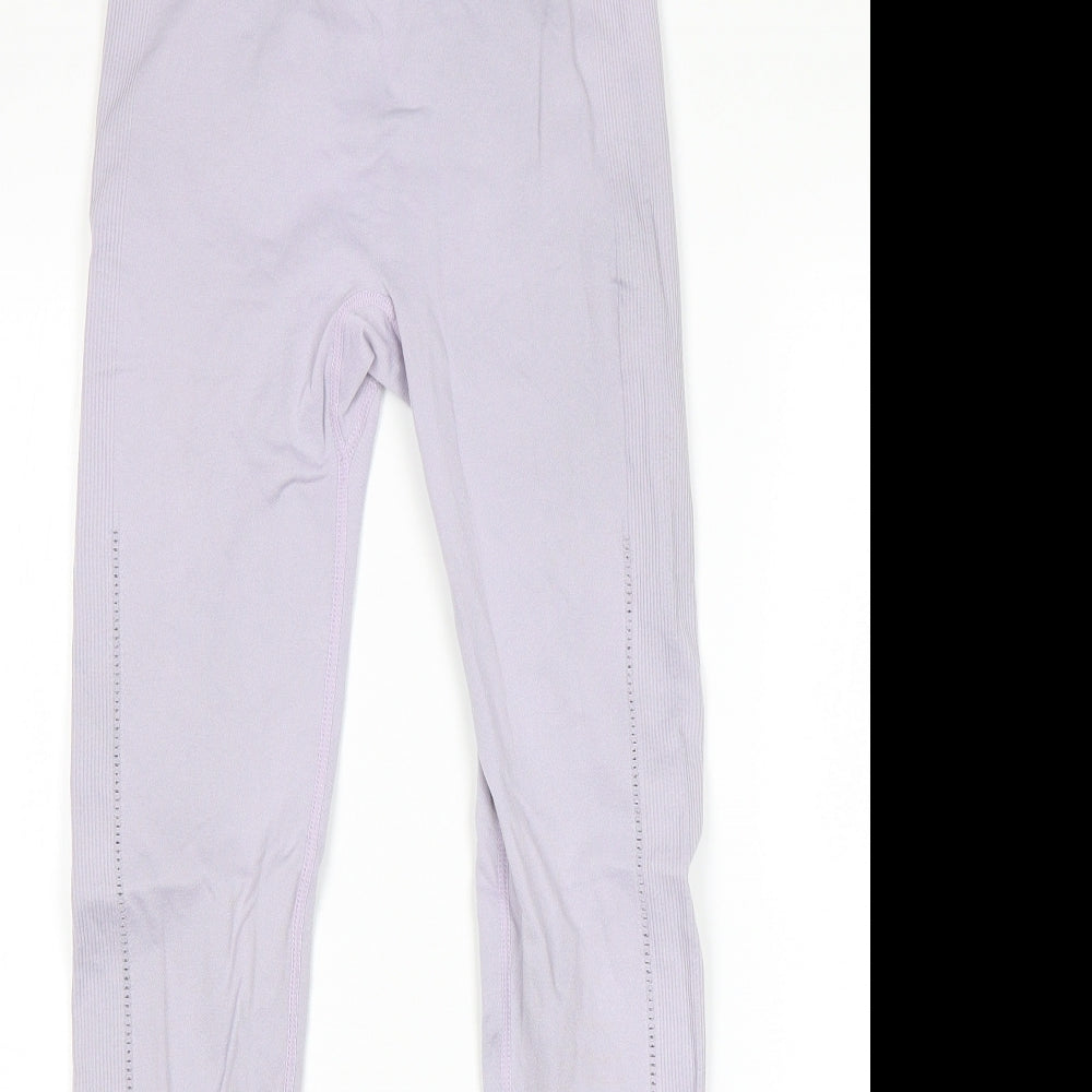 Primark Womens Purple   Compression Leggings Size XS L26 in