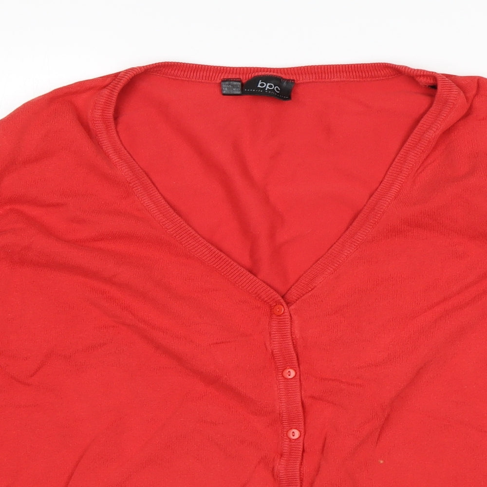 BPC Womens Red   Cardigan Jumper Size L