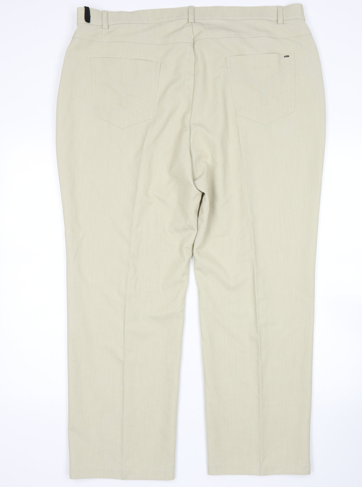 M&S Womens Beige   Trousers  Size 20 L27 in