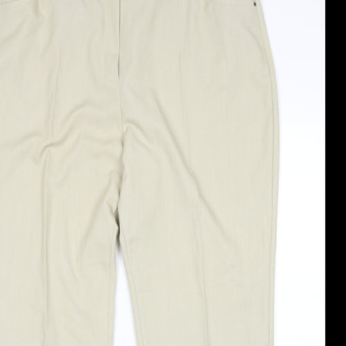 M&S Womens Beige   Trousers  Size 20 L27 in