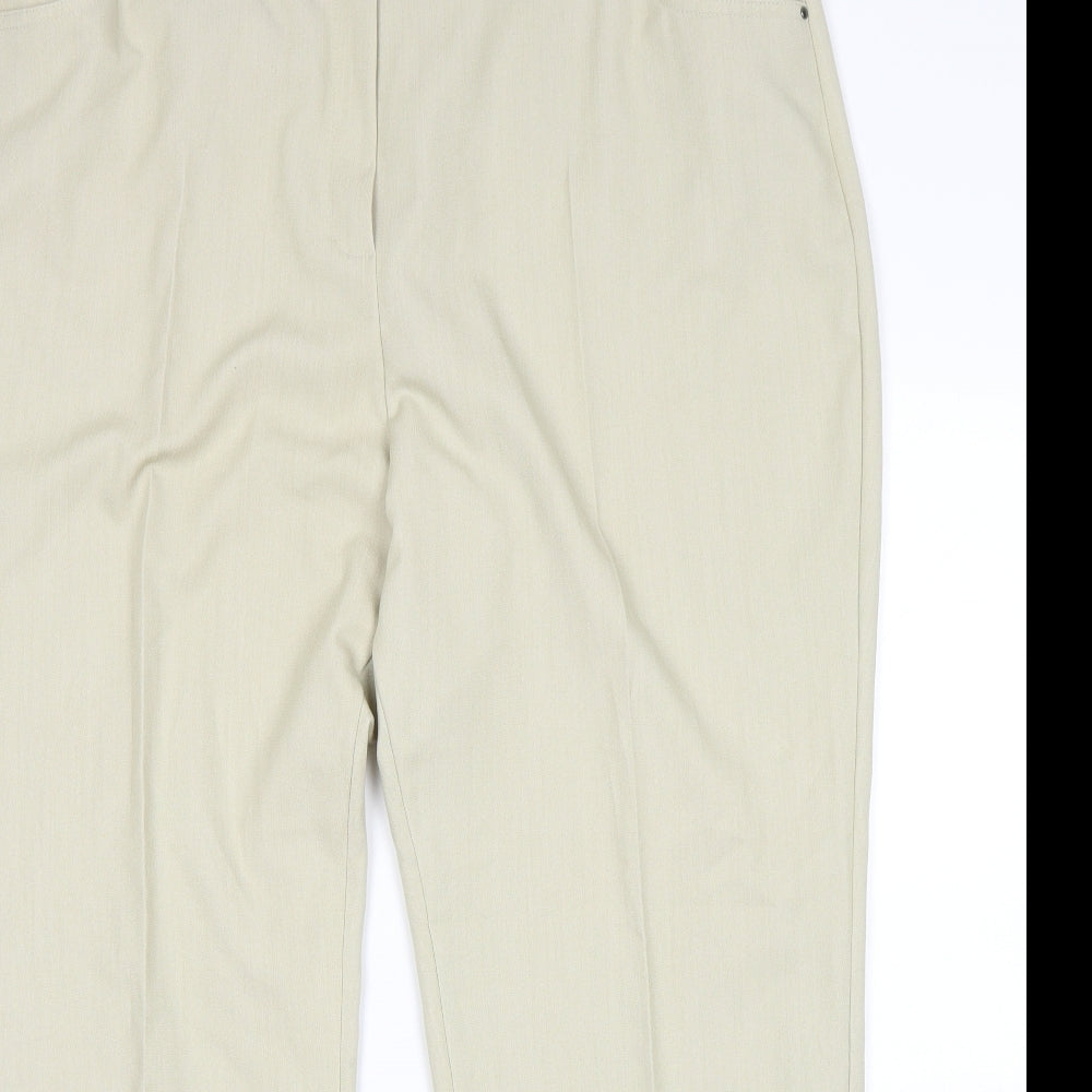 M&S Womens Beige   Trousers  Size 20 L27 in