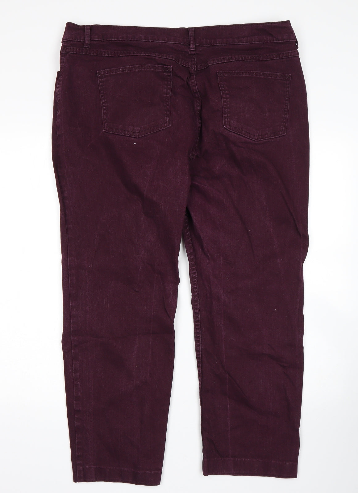 M&S Womens Purple   Straight Jeans Size 20 L26 in