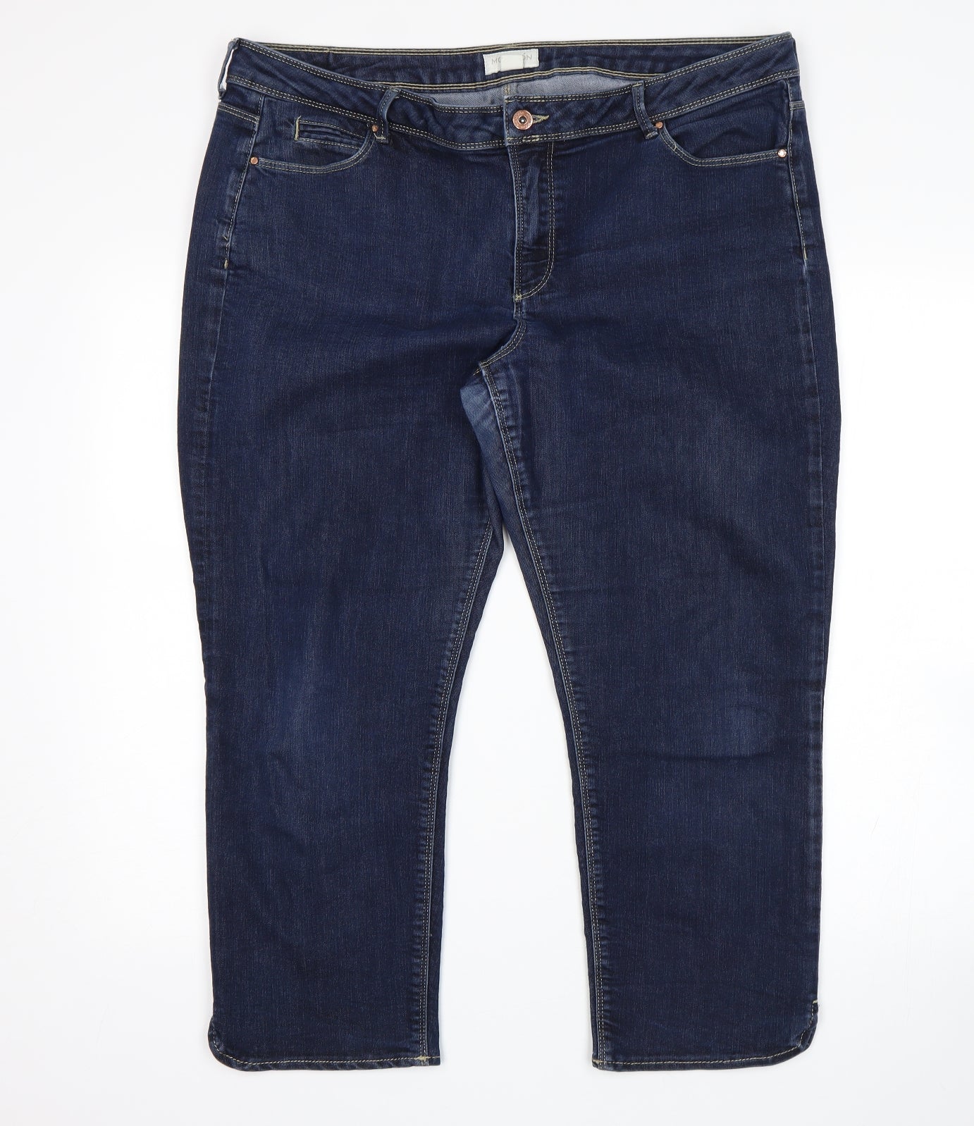 Monsson Womens Blue   Cropped Jeans Size 18 L24 in