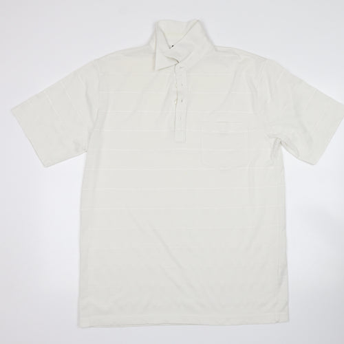 Carabou Womens White   Basic Polo Size L
