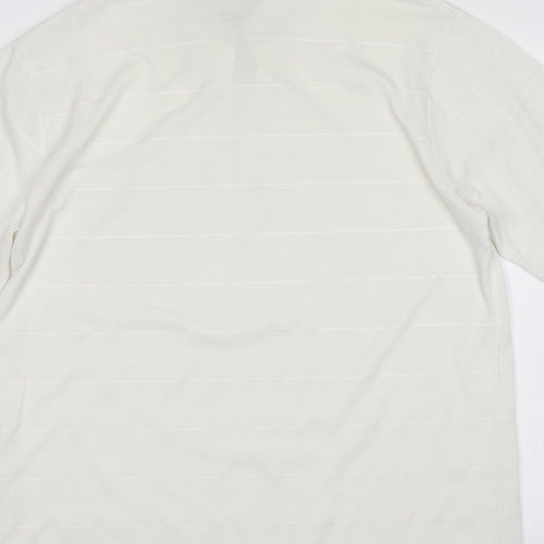 Carabou Womens White   Basic Polo Size L
