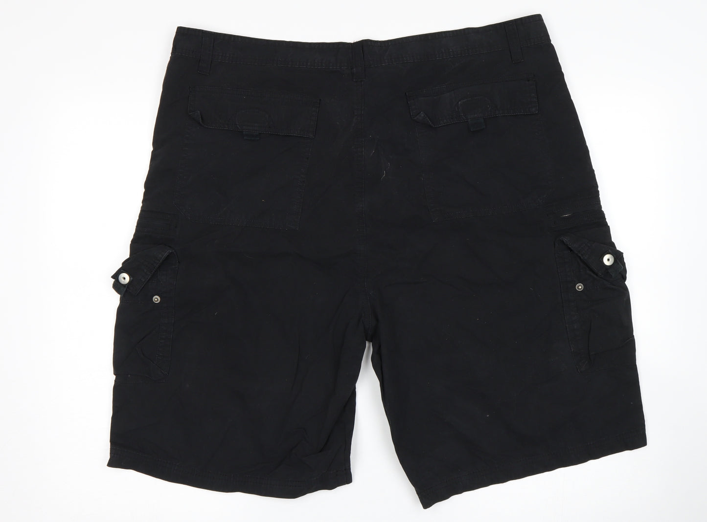 George Mens Black   Cargo Shorts Size 42