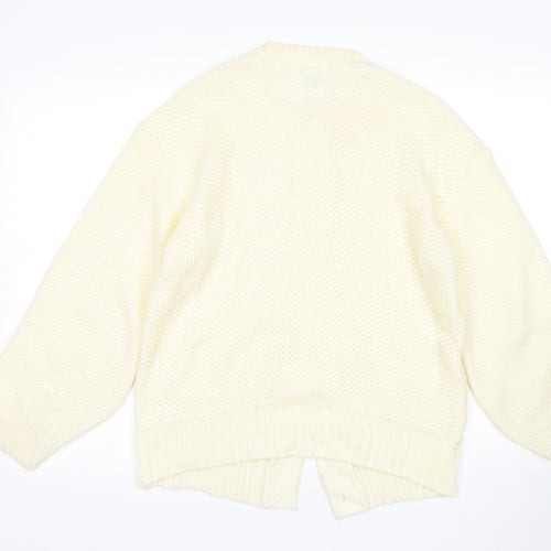 Top Style Womens Beige   Cardigan Jumper Size L