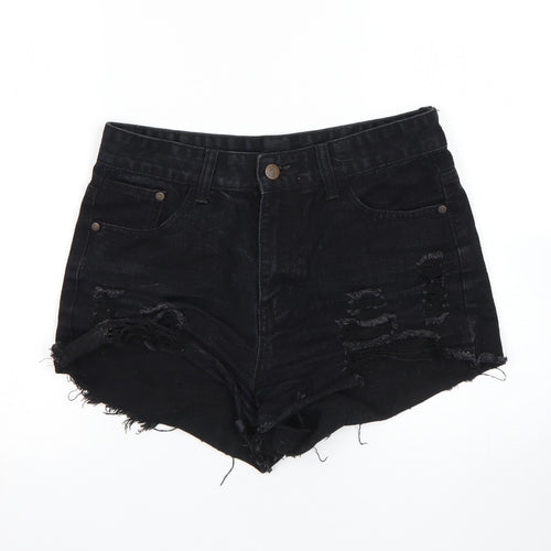 Preworn Womens Black   Cut-Off Shorts Size M