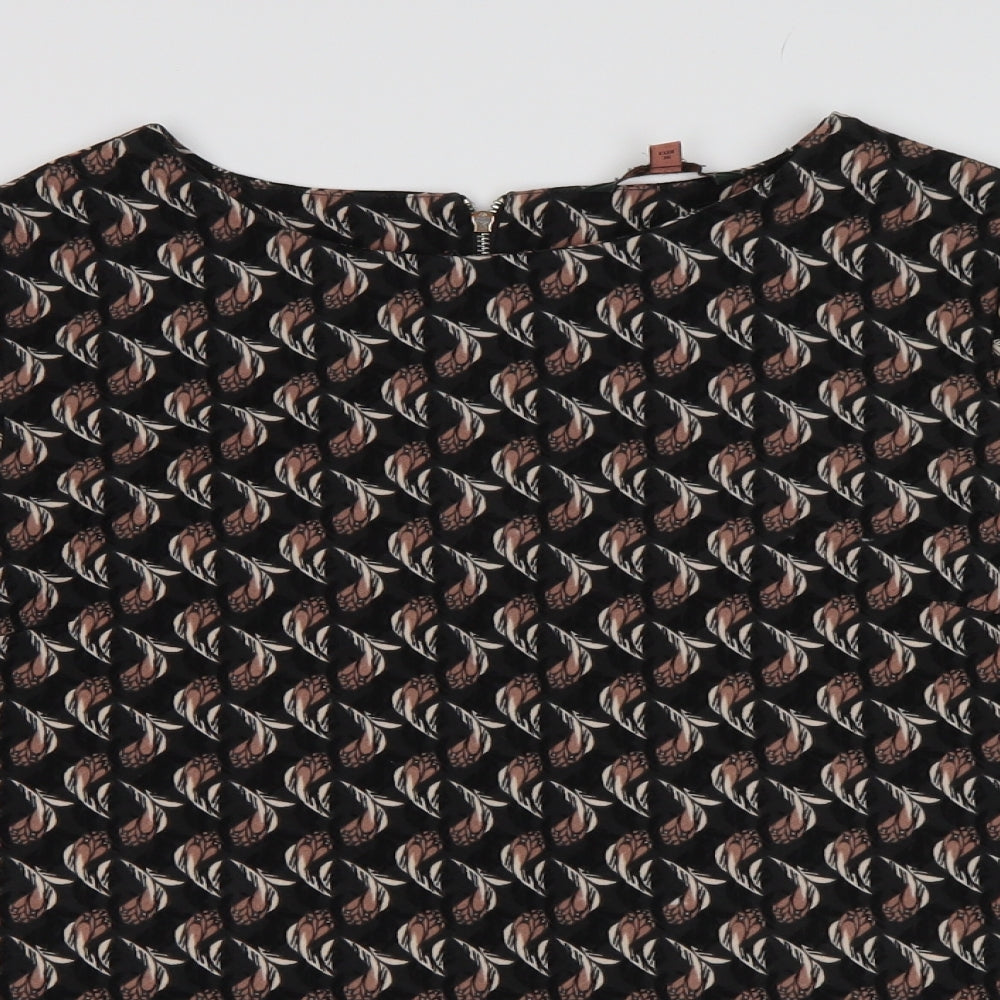 NEXT Womens Multicoloured Geometric  Basic Blouse Size 8
