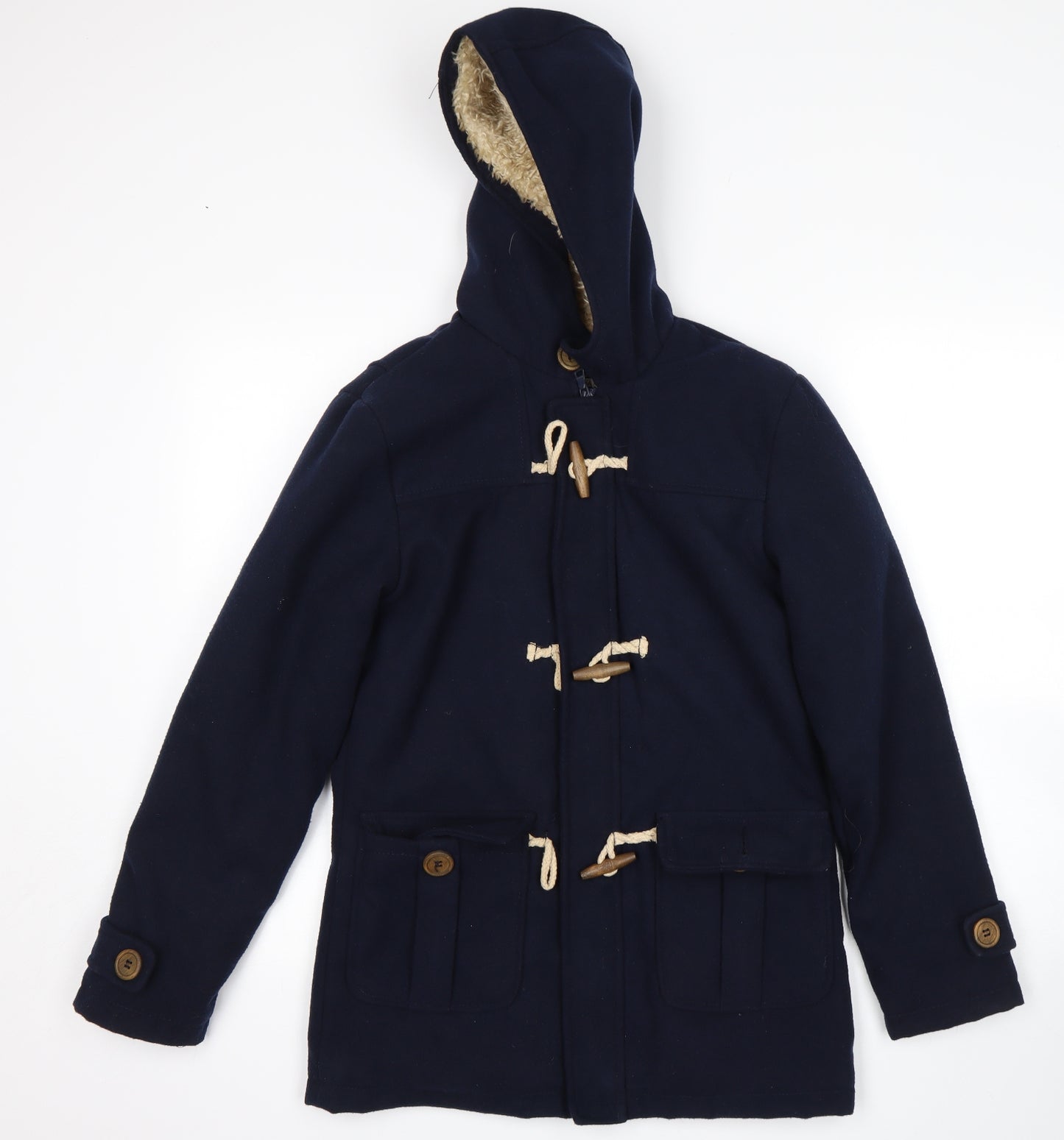 Rebel Girls Blue   Overcoat Coat Size 12-13 Years
