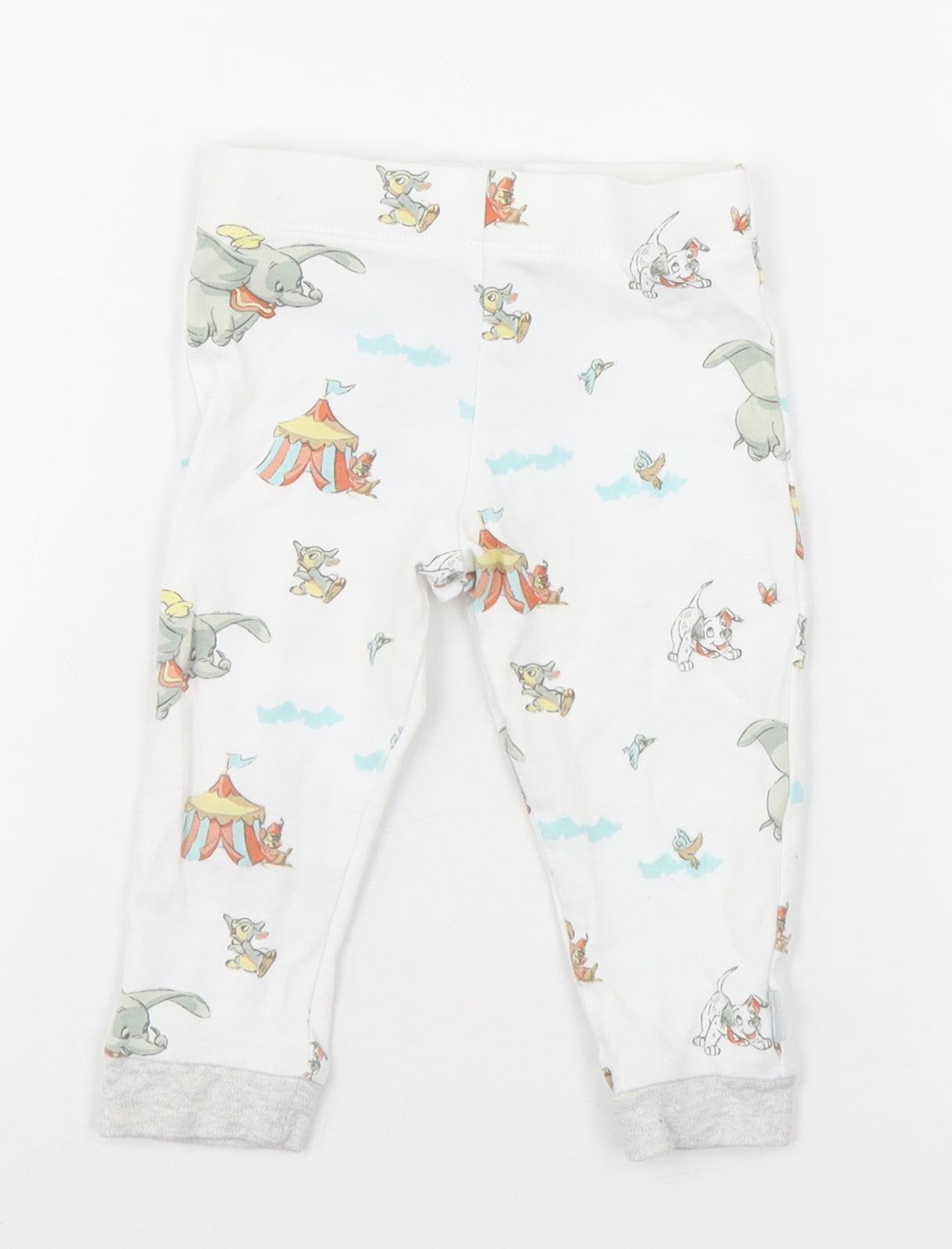 Disney Baby White Animal Print  Sweatpants Trousers Size 9-12 Months  - Disney