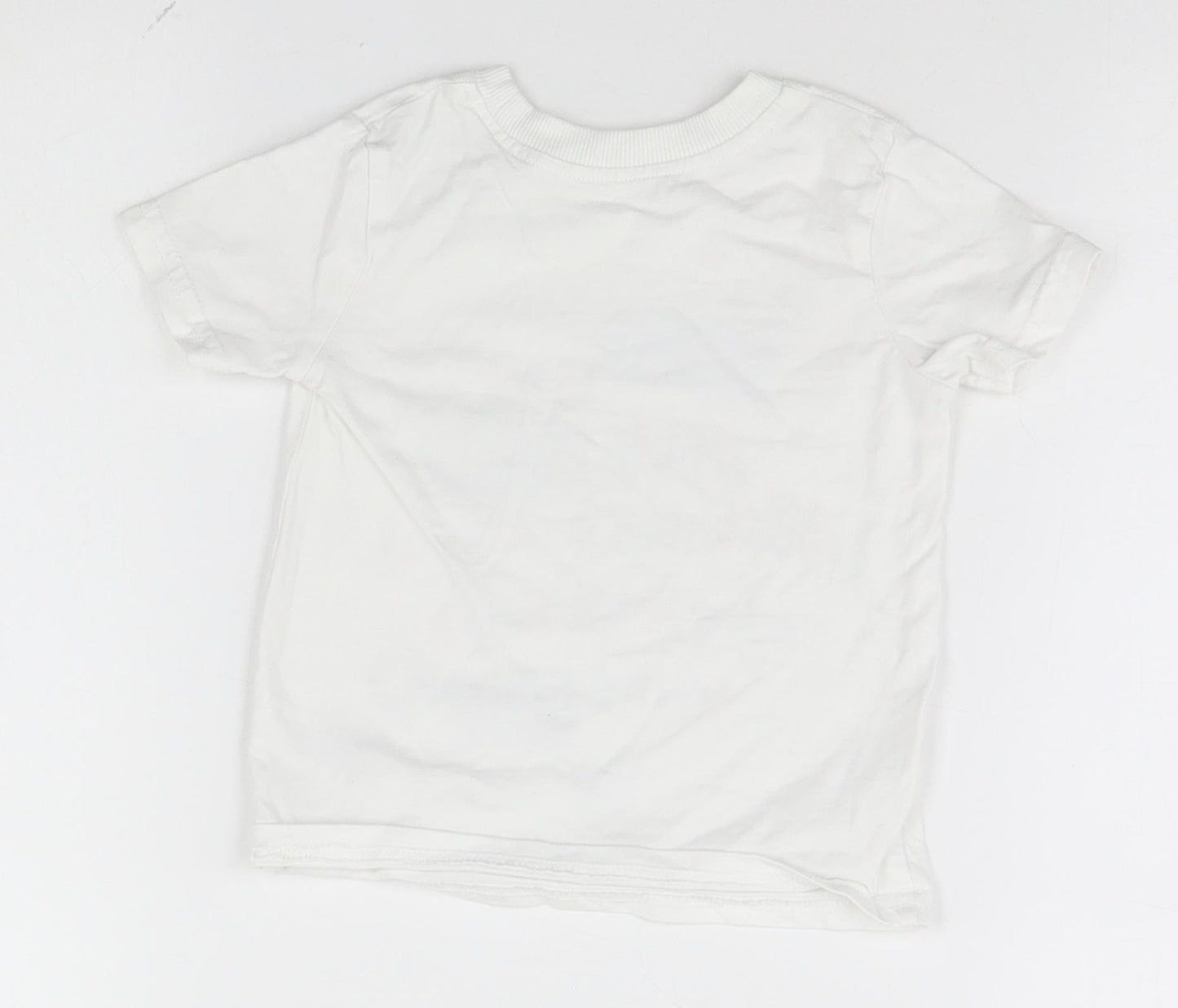 George Baby White   Basic T-Shirt Size 9-12 Months  - Ships, Sea, Adventure