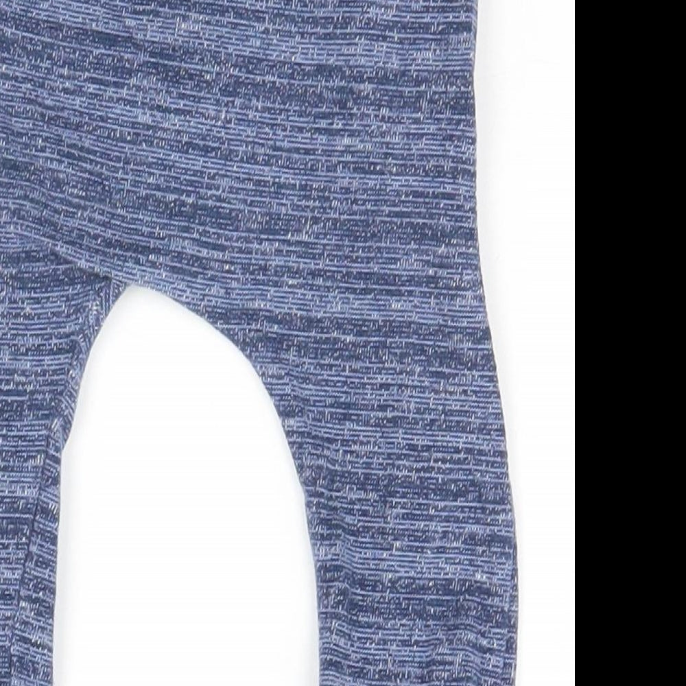 Mini Club Baby Blue Striped  Sweatpants Trousers Size 9-12 Months