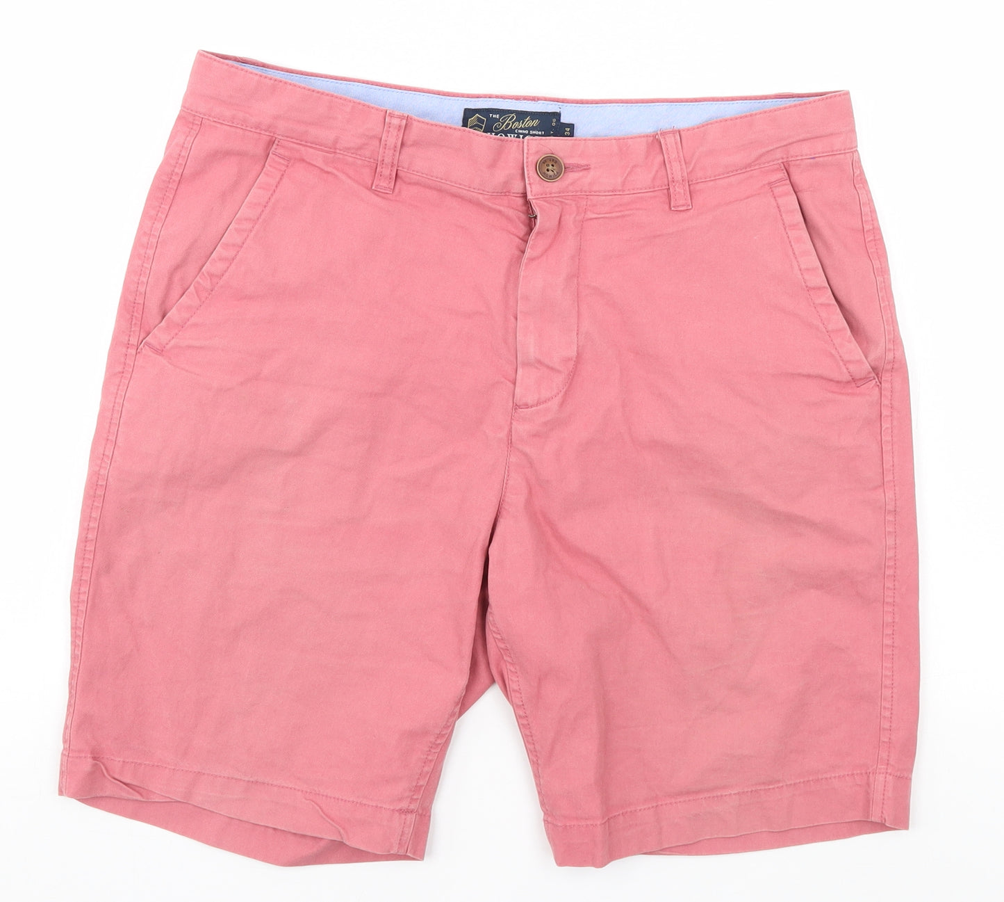 Boston Mens Pink   Chino Shorts Size 34 in