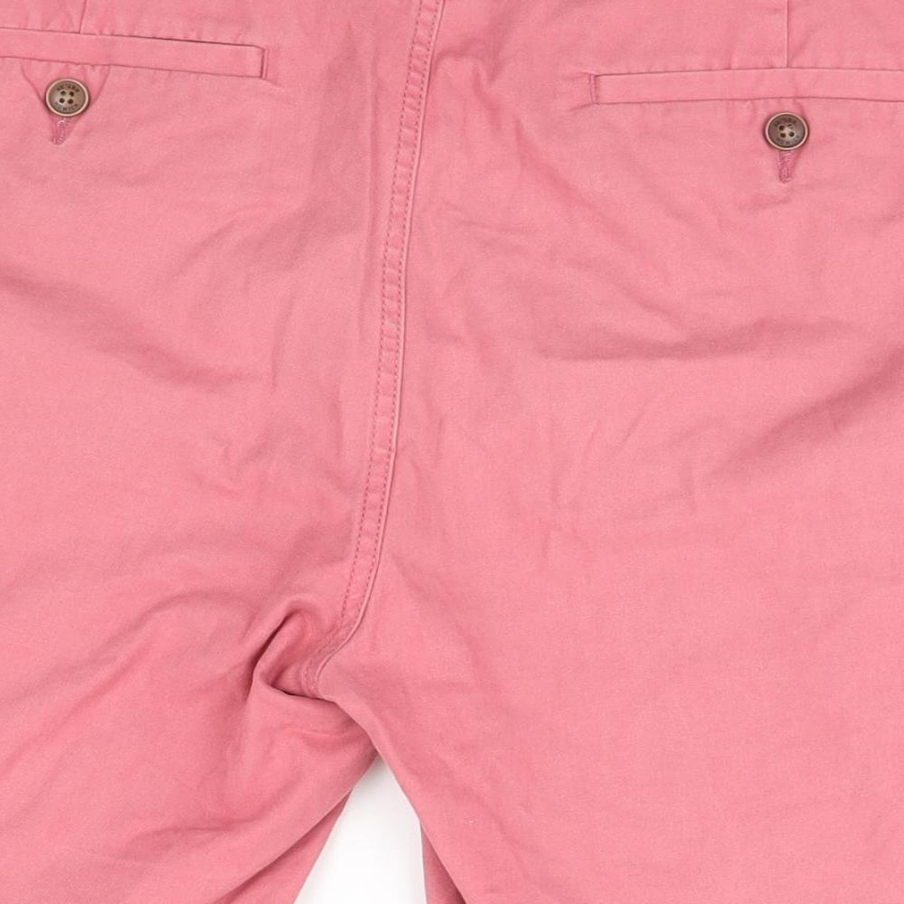 Boston Mens Pink   Chino Shorts Size 34 in