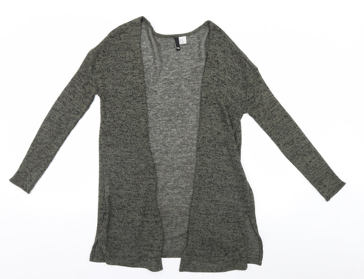 Divided Womens Brown Cardigan Jumper Size 4