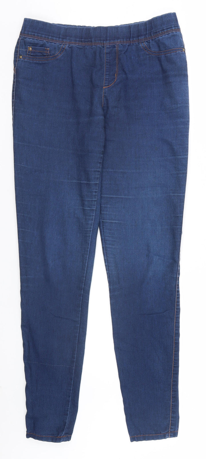 Denim & Co. Womens Blue Jegging Jeans Size 12 L30 in