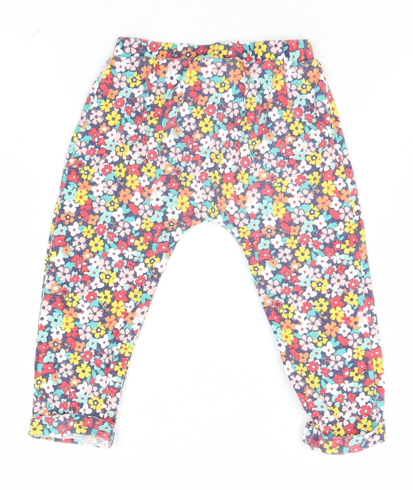 Mini Club Baby Multicoloured Floral  Sweatpants Trousers Size 9-12 Months
