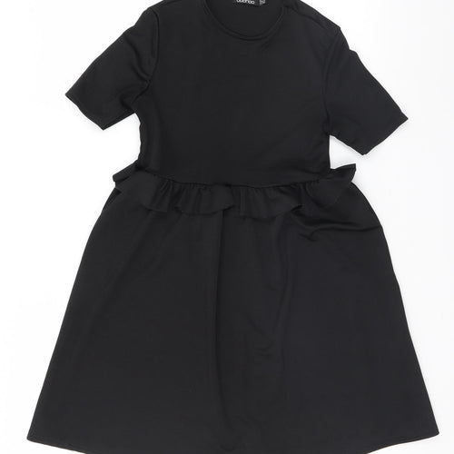Boohoo Womens Black   Basic Blouse Size 10