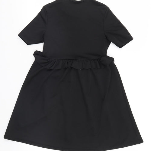 Boohoo Womens Black   Basic Blouse Size 10