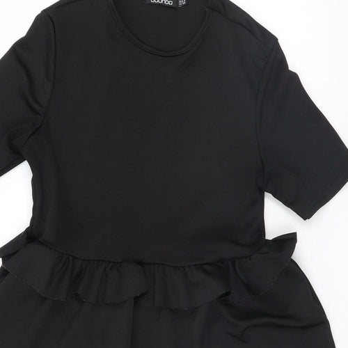 Boohoo Womens Black   Basic Blouse Size 10