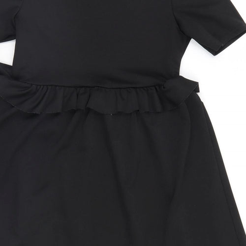 Boohoo Womens Black   Basic Blouse Size 10