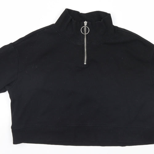 Divided Womens Black   Pullover Jumper Size S