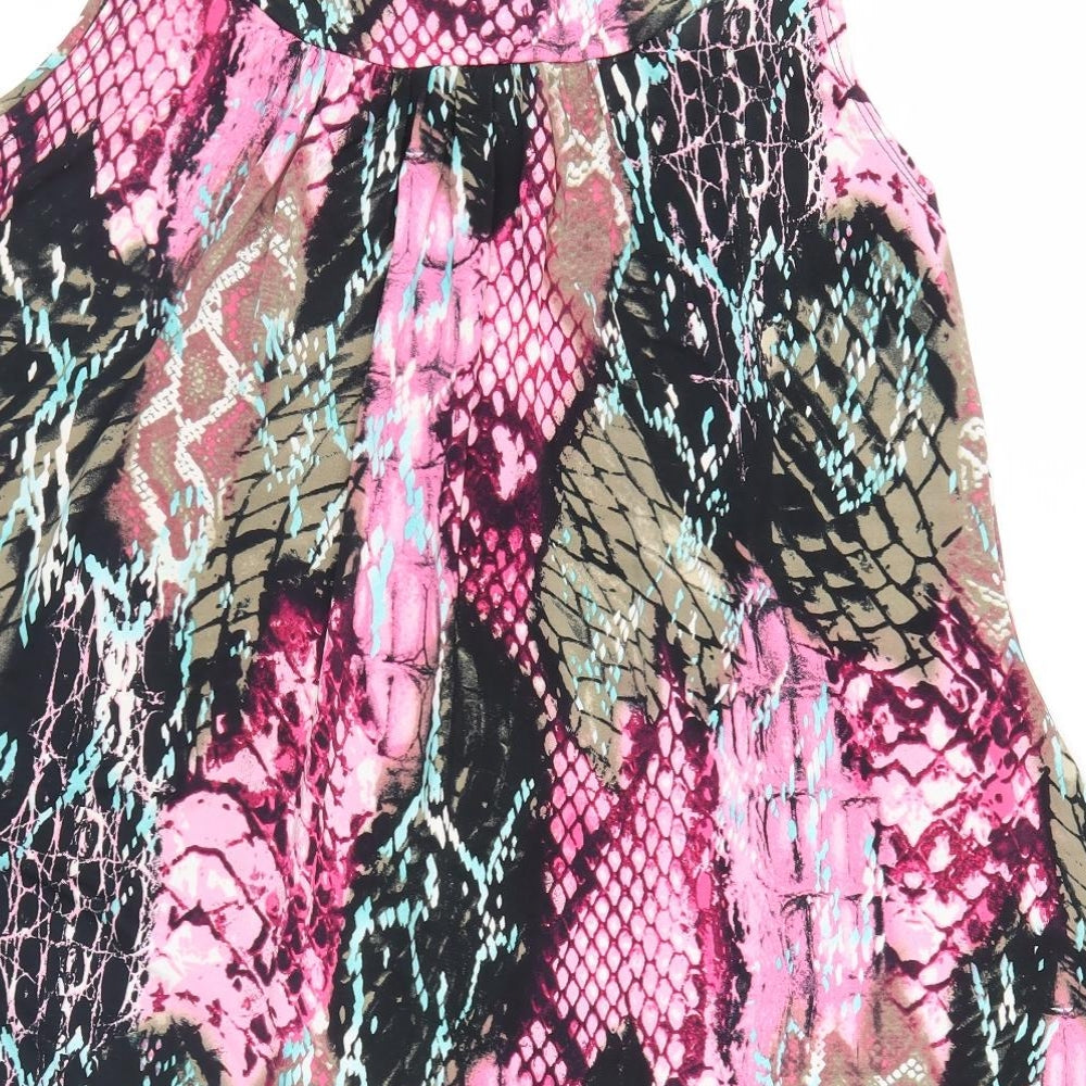Saloos Womens Multicoloured Geometric  Basic Blouse Size 20