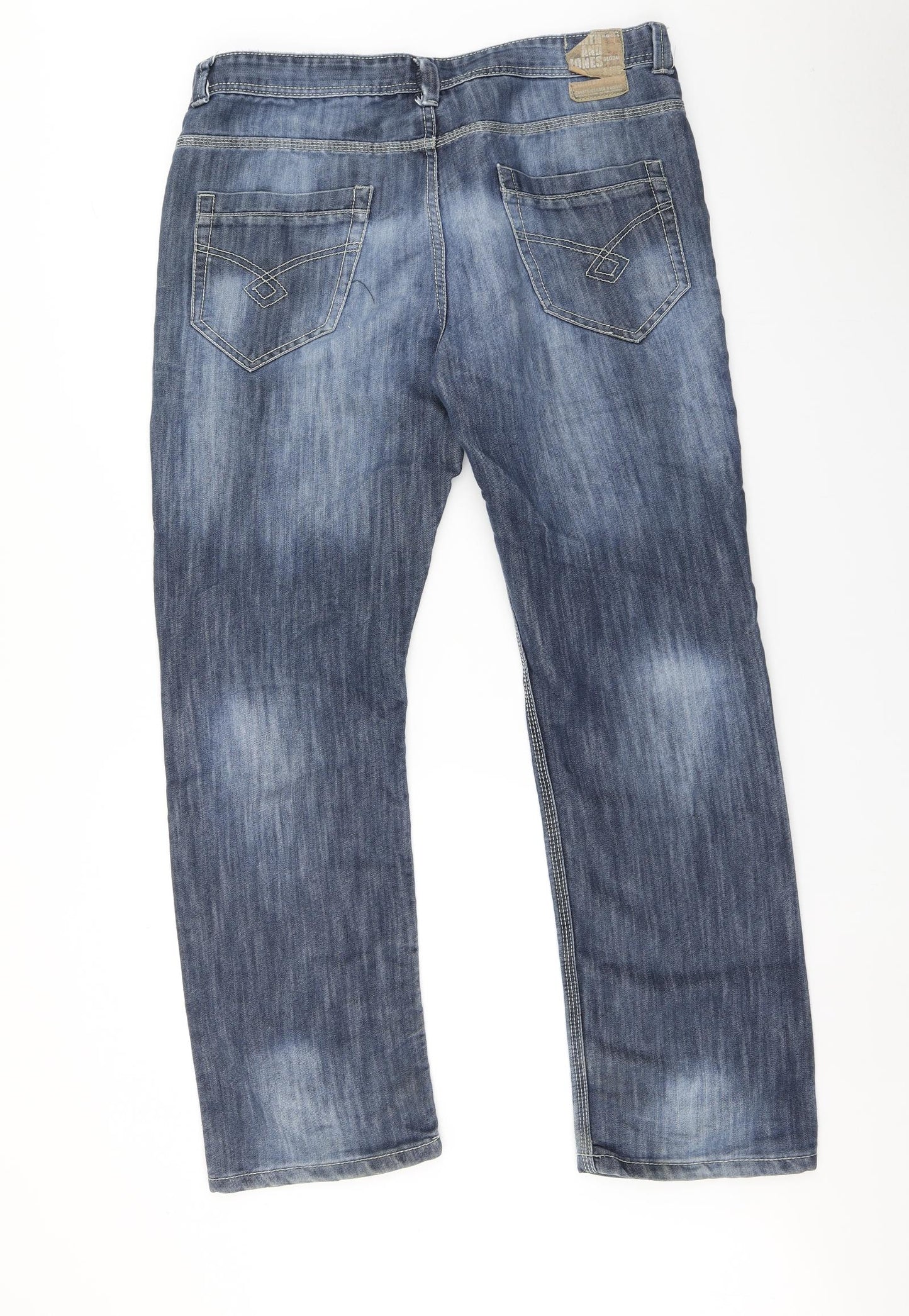 Smith & Jones Mens Blue   Straight Jeans Size 36 in L32 in