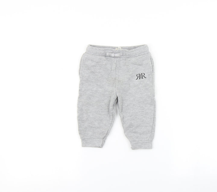 River Island Baby Grey Jogger Trousers Size 9 Months