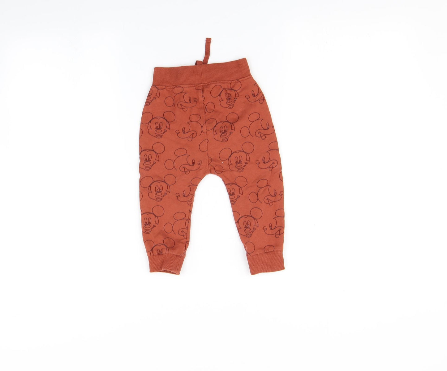 George Baby Red   Jogger Trousers Size 9 Months  - Mickey mouse