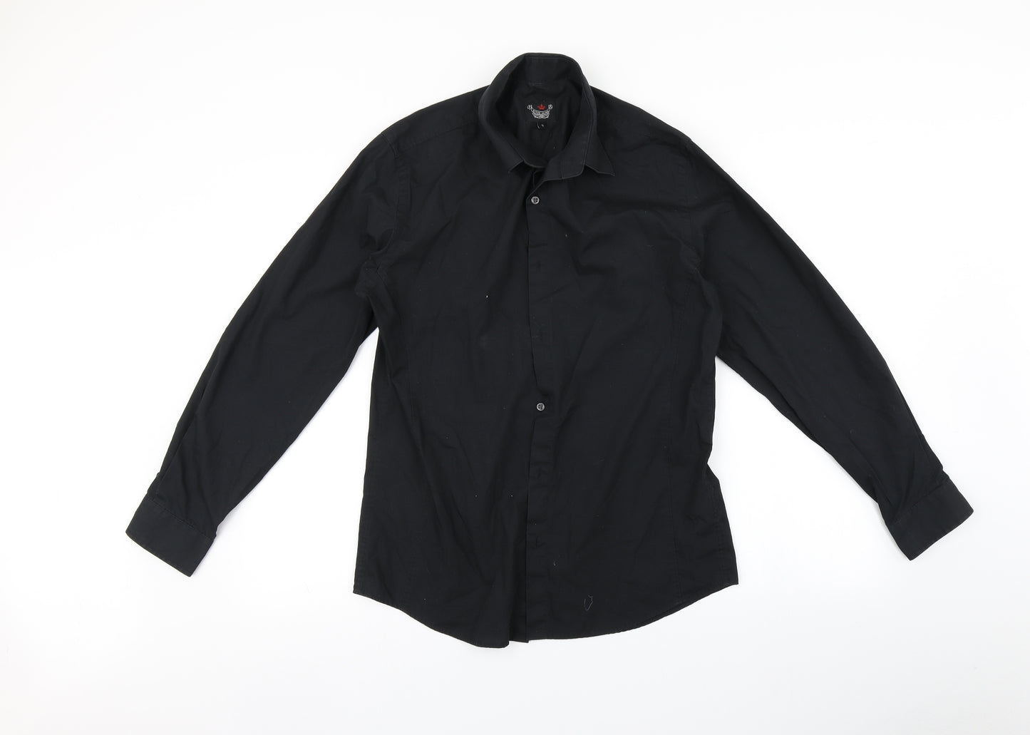 River Island Mens Black    Button-Up Size S