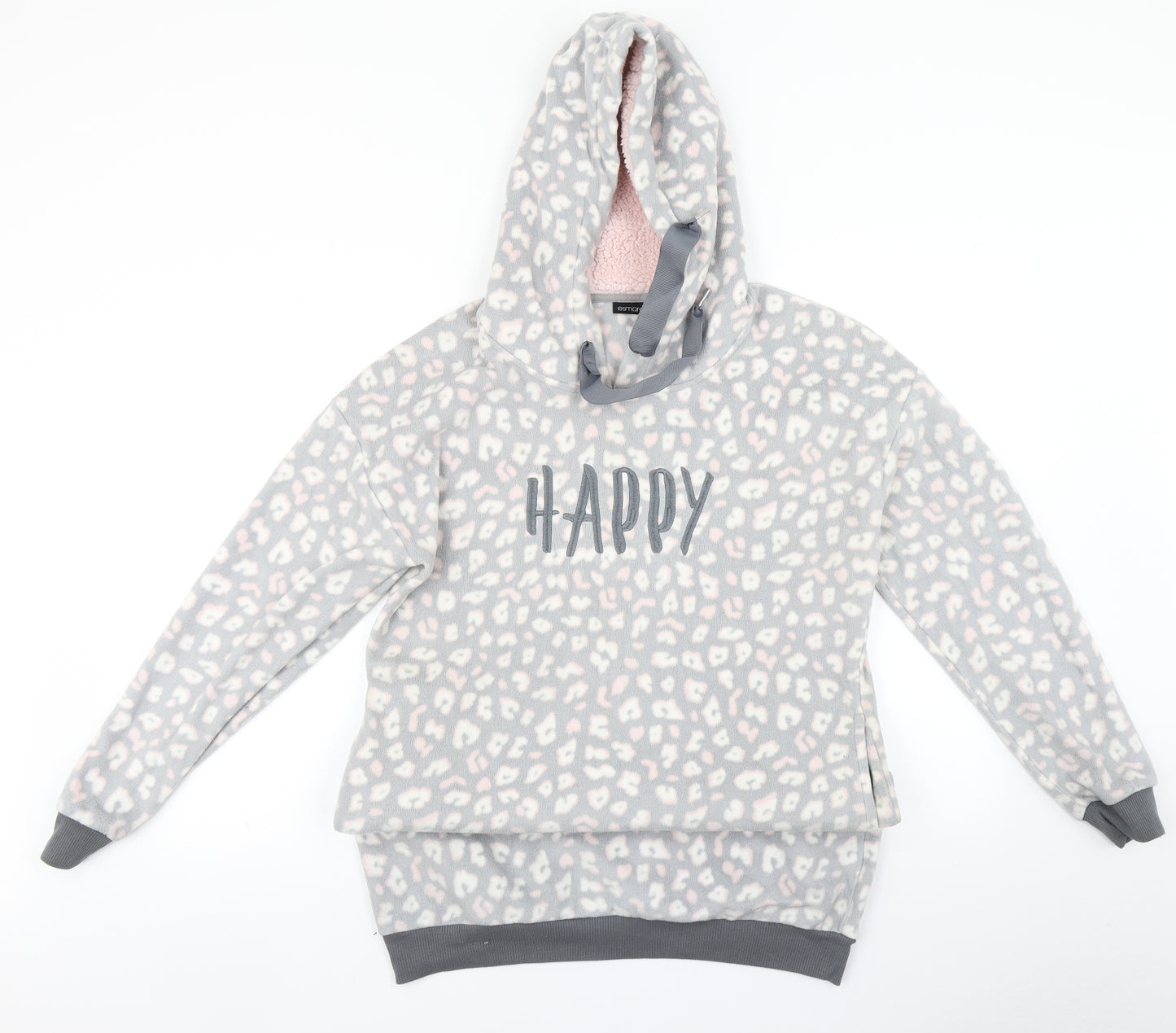 ESMARA Womens Grey Animal Print   Pyjama Top Size 12