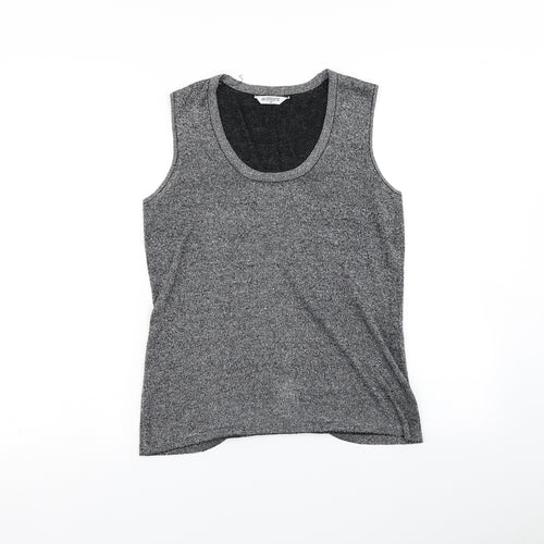 editions Womens Grey   Basic T-Shirt Size 10