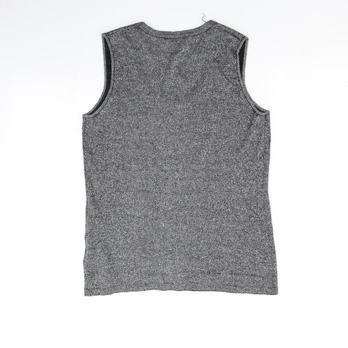 editions Womens Grey   Basic T-Shirt Size 10
