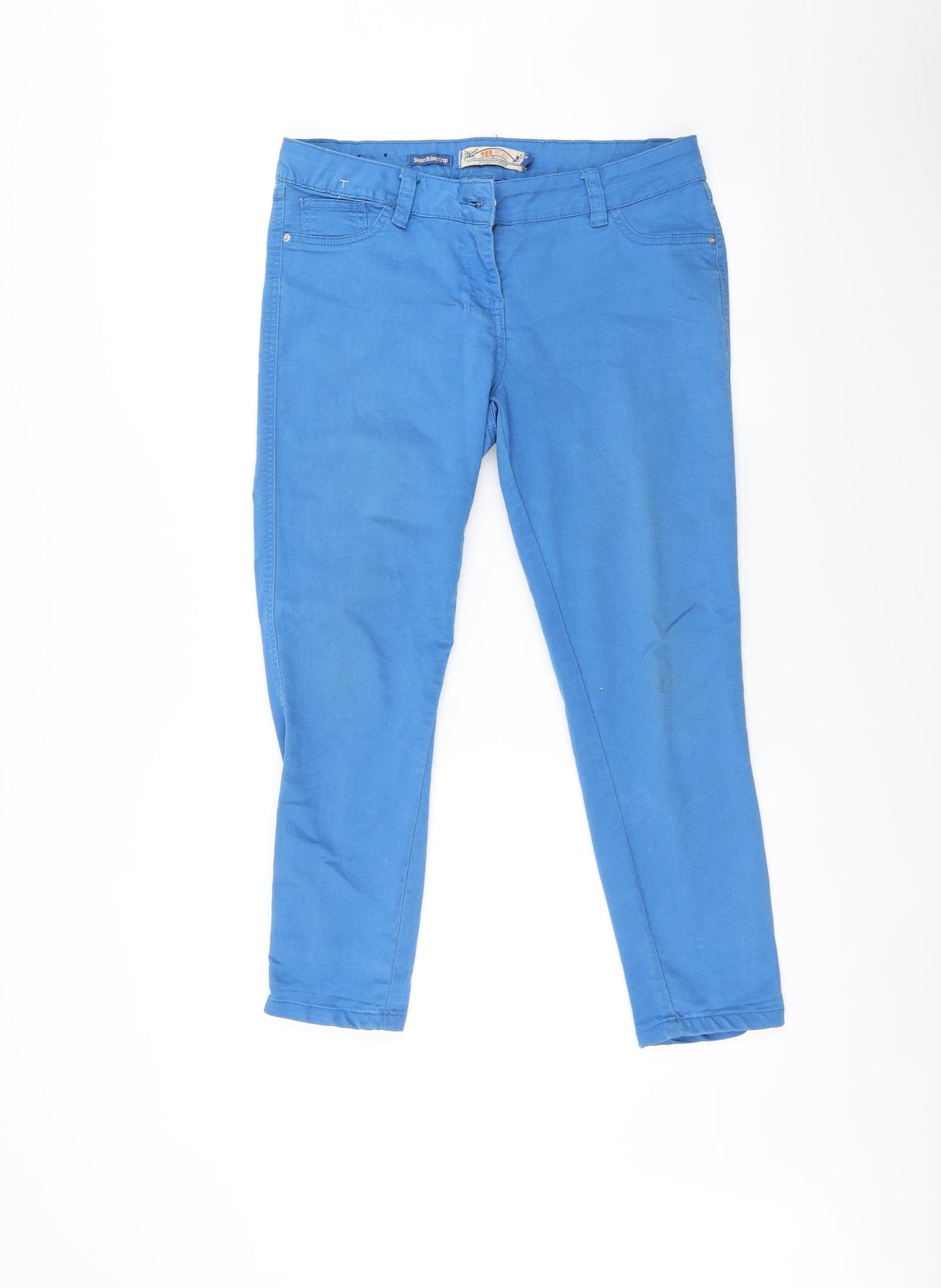 Yes Yes Womens Blue   Cropped Jeans Size 14 L24 in