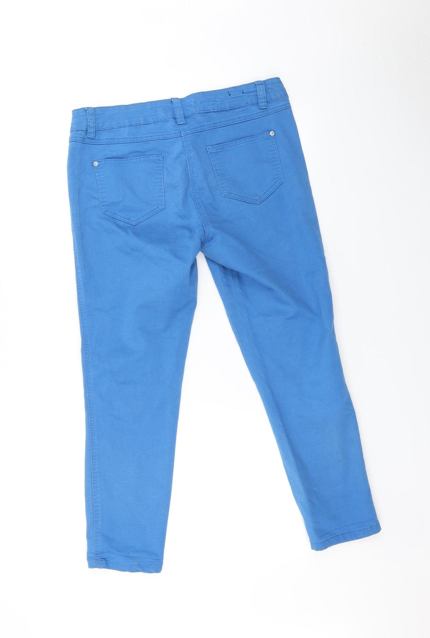 Yes Yes Womens Blue   Cropped Jeans Size 14 L24 in