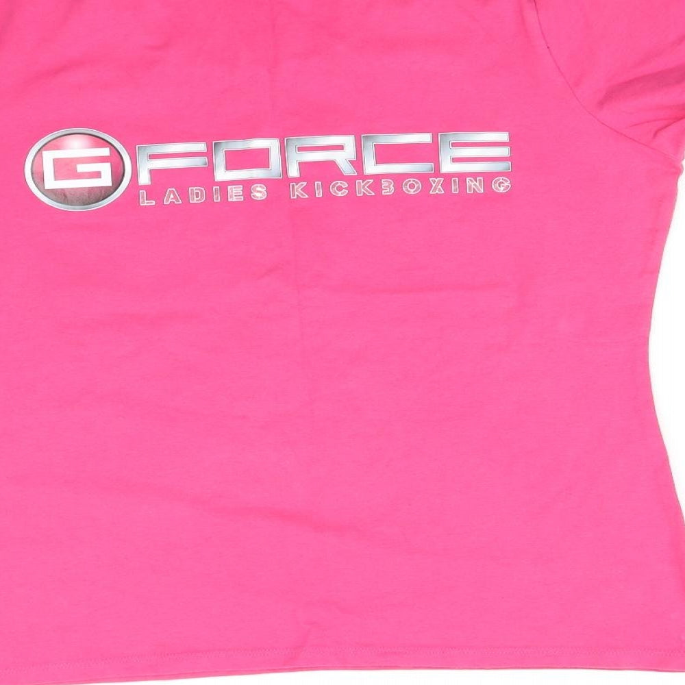 Fruit of the Loom Womens Pink   Basic T-Shirt Size L