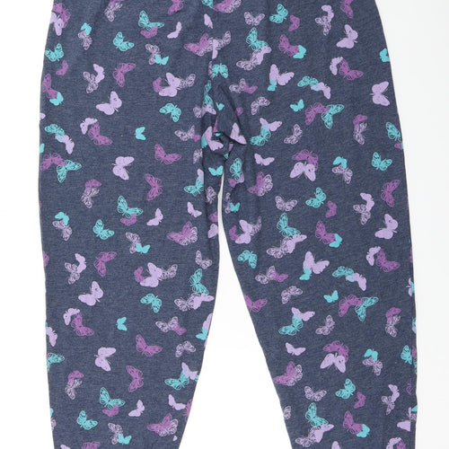 Marks and Spencer Womens Blue    Pyjama Pants Size 16  - Butterfly print