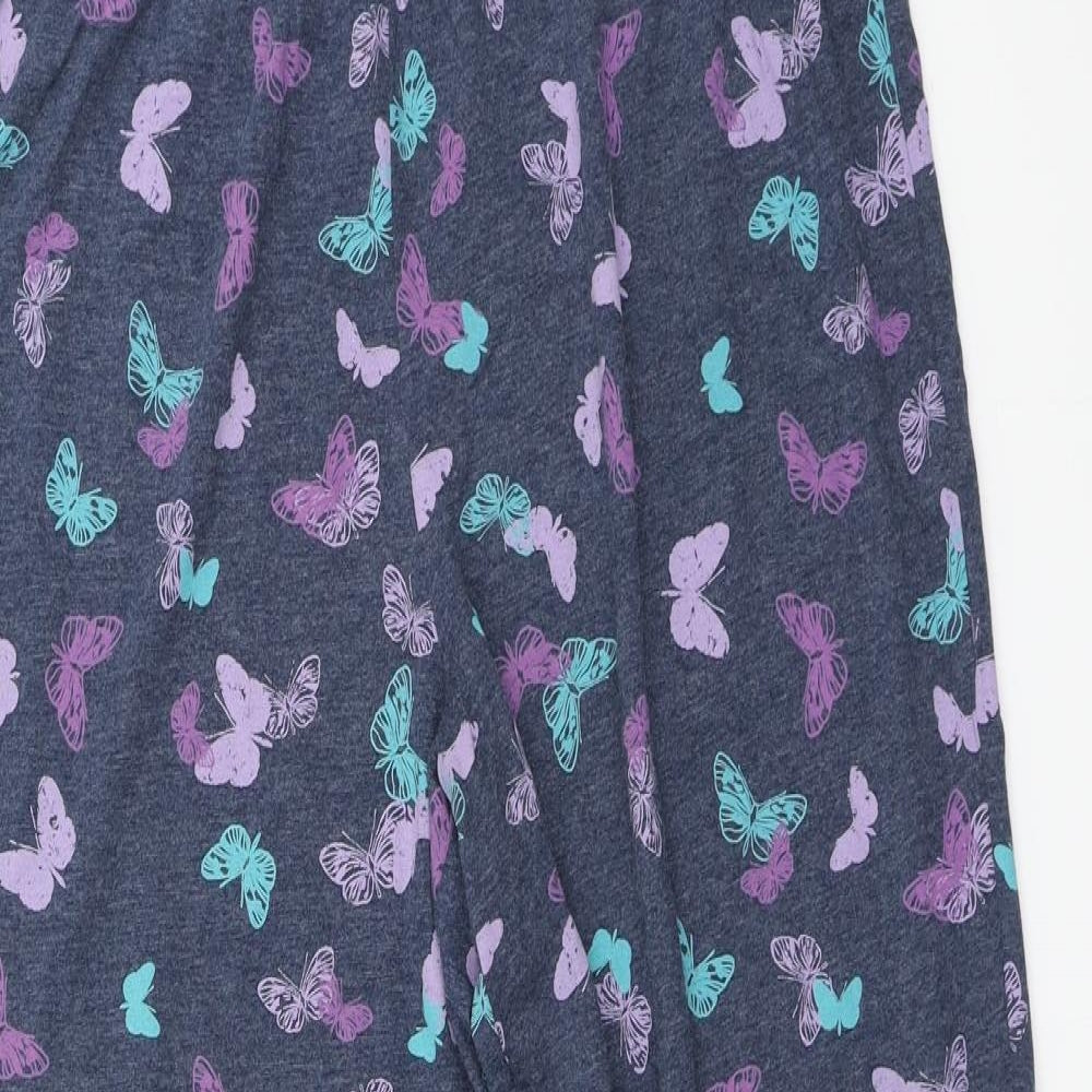 Marks and Spencer Womens Blue    Pyjama Pants Size 16  - Butterfly print