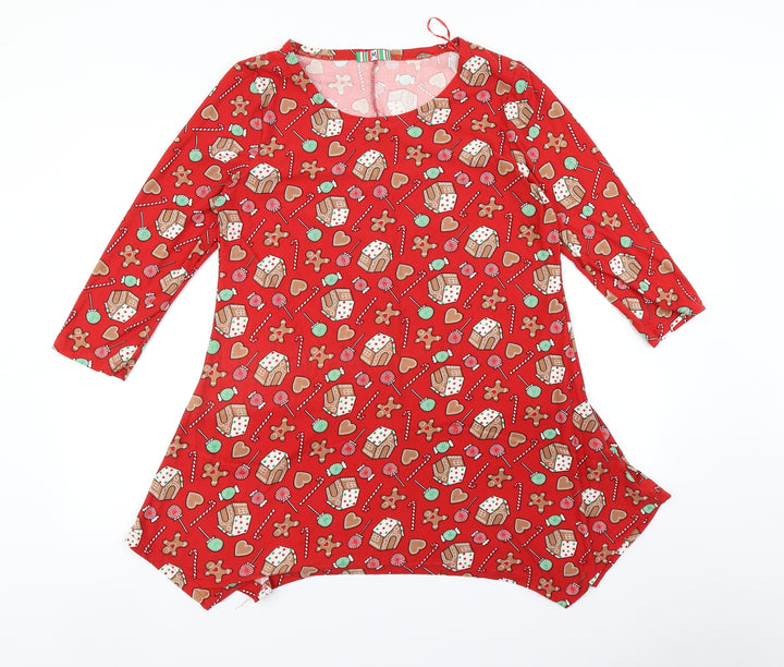 Preworn Womens Red    Nightshirt Size M  - Christmas