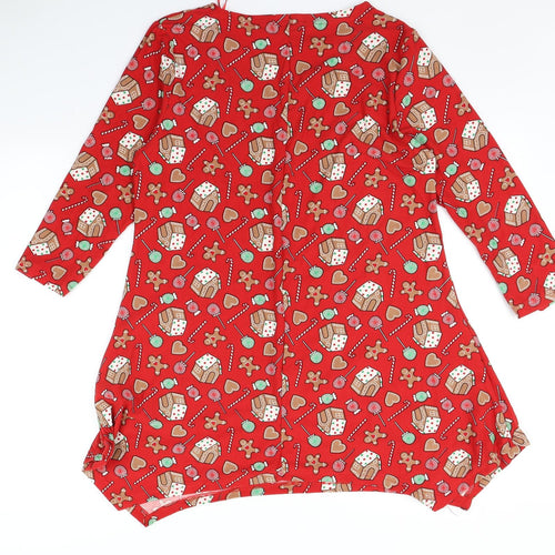 Preworn Womens Red    Nightshirt Size M  - Christmas