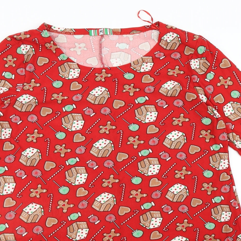 Preworn Womens Red    Nightshirt Size M  - Christmas