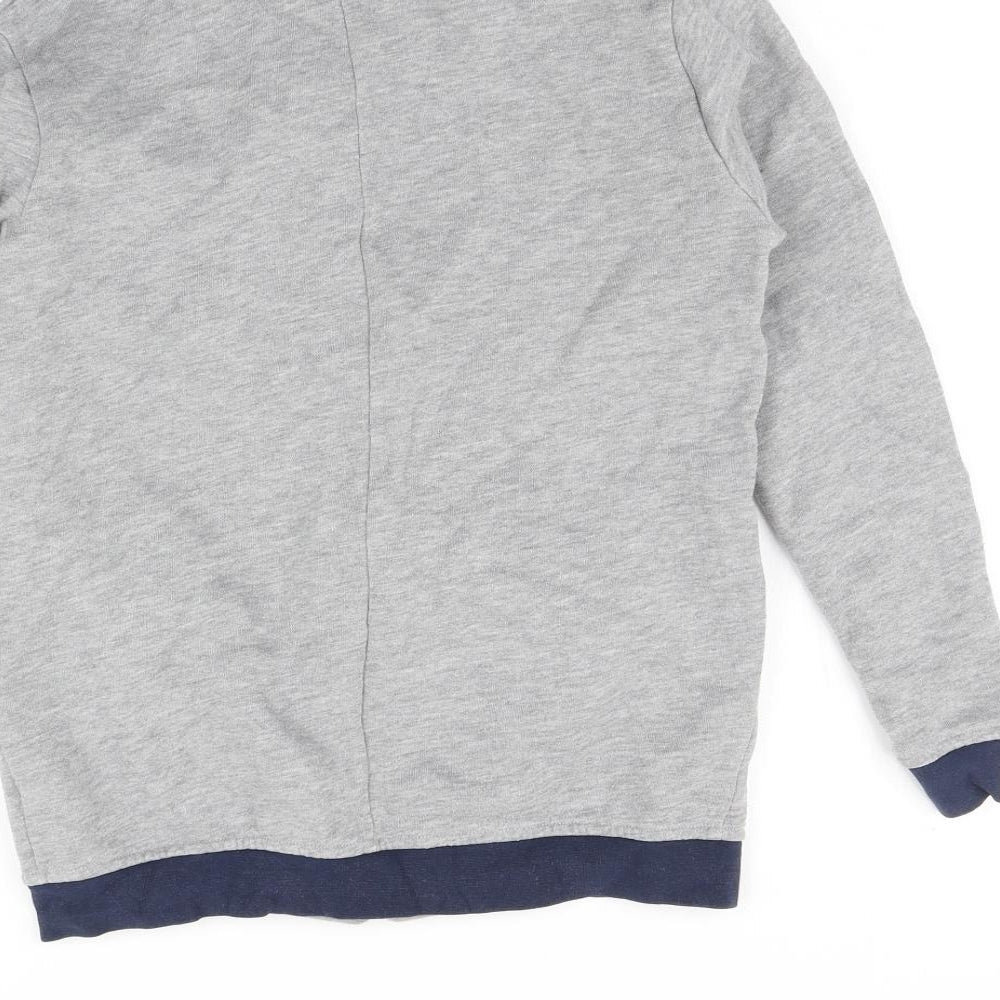 River Island Boys Grey   Full Zip Hoodie Size 11-12 Years