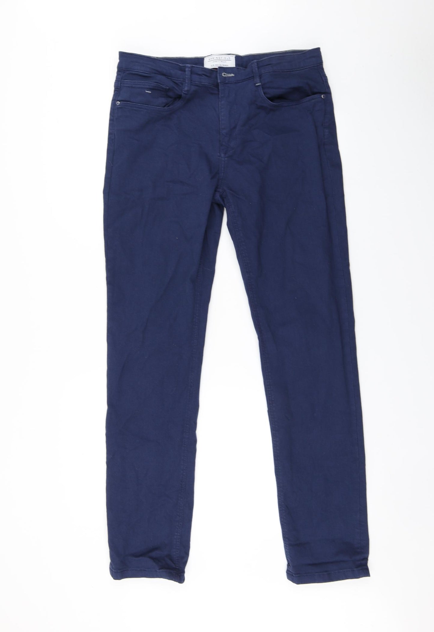 Springfield Mens Blue   Straight Jeans Size 32 in L31 in