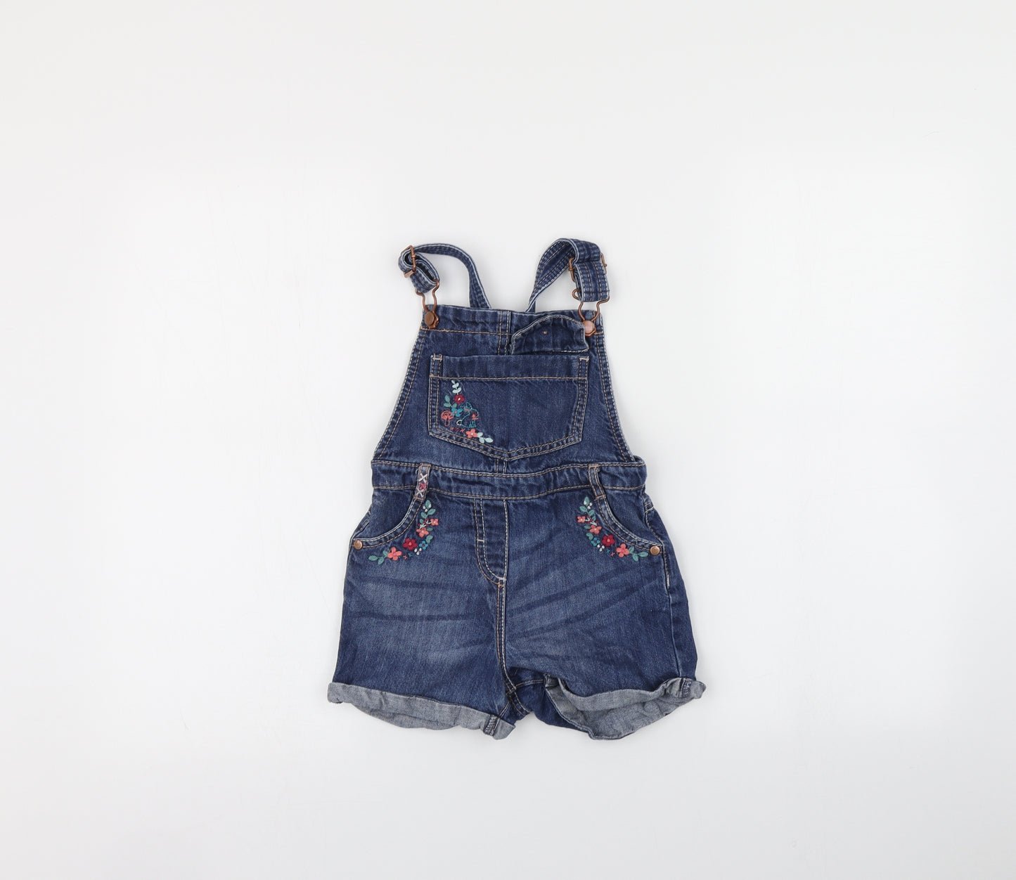 George Girls Blue   Dungaree One-Piece Size 3-4 Years